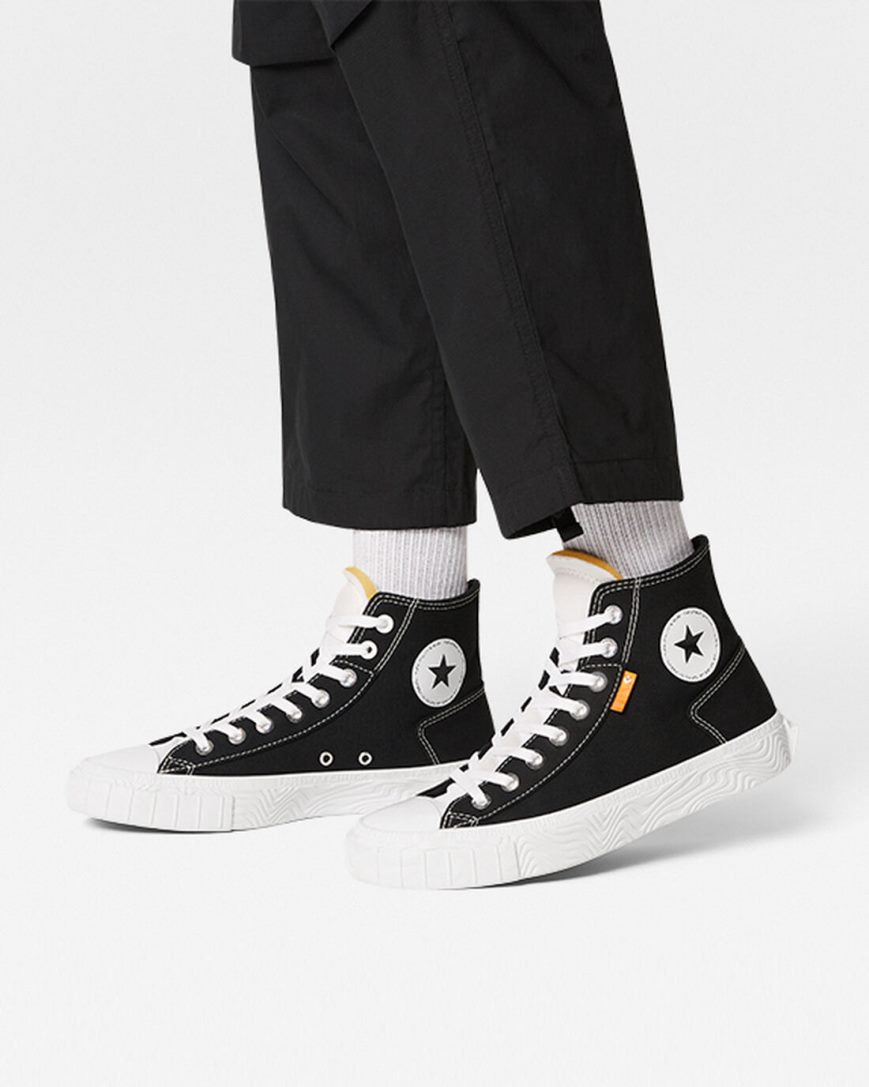 Tenisky Vysoke Converse Chuck Taylor Alt Star Platene Damske Čierne Biele | SK CASDI8